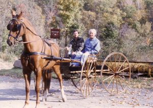 Al and his father Bill in Al's carriage