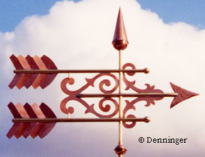 Denninger Double Feathered Arrow Weathervane