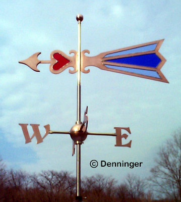 Denninger Fantail Arrow with Stained Glass Inserts