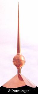Denninger Ball & Point "F" Finial