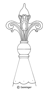 Denninger Custom Finial - Manchester Small