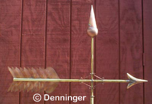 Copper Arrow Weathervane