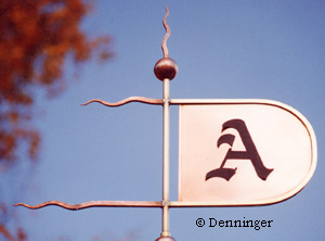 Denninger Monogram Banner Weathervane