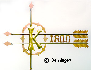 Denninger Twin Arrows K Weathervane